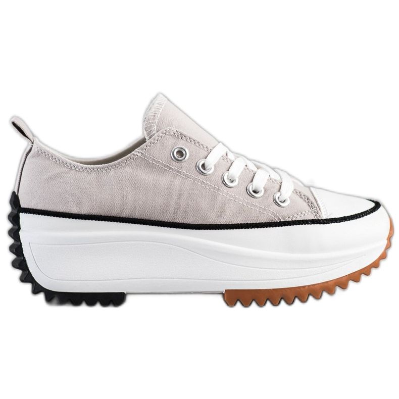 SHELOVET Baskets sur une plate-forme haute gris