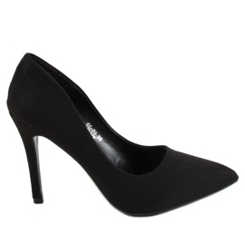 Escarpins sur un daim noir GG-70 Black