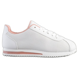 SHELOVET Baskets ajourées élégantes blanc