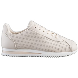 SHELOVET Baskets ajourées élégantes beige SHELOVET Baskets ajourées élégantes beige
