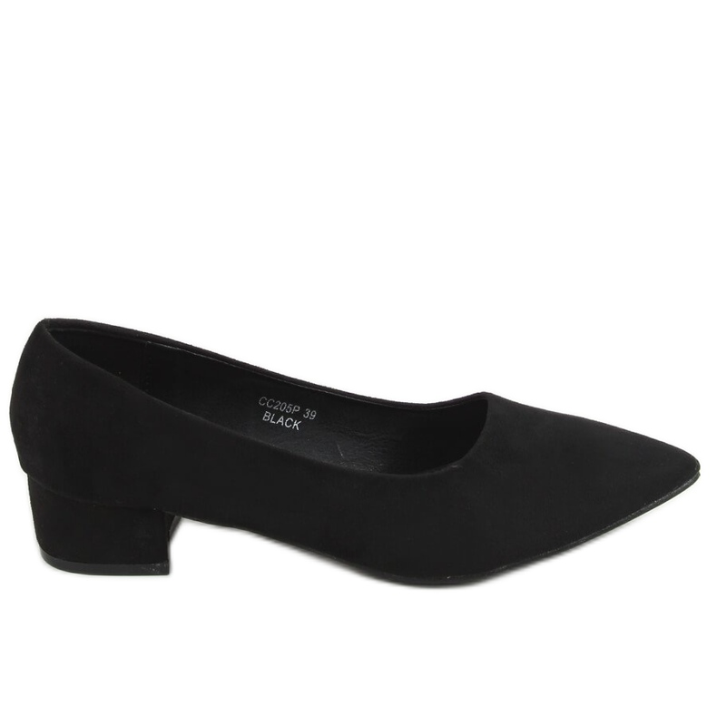 Noir Escarpins talons bas noir CC205P Noir le noir