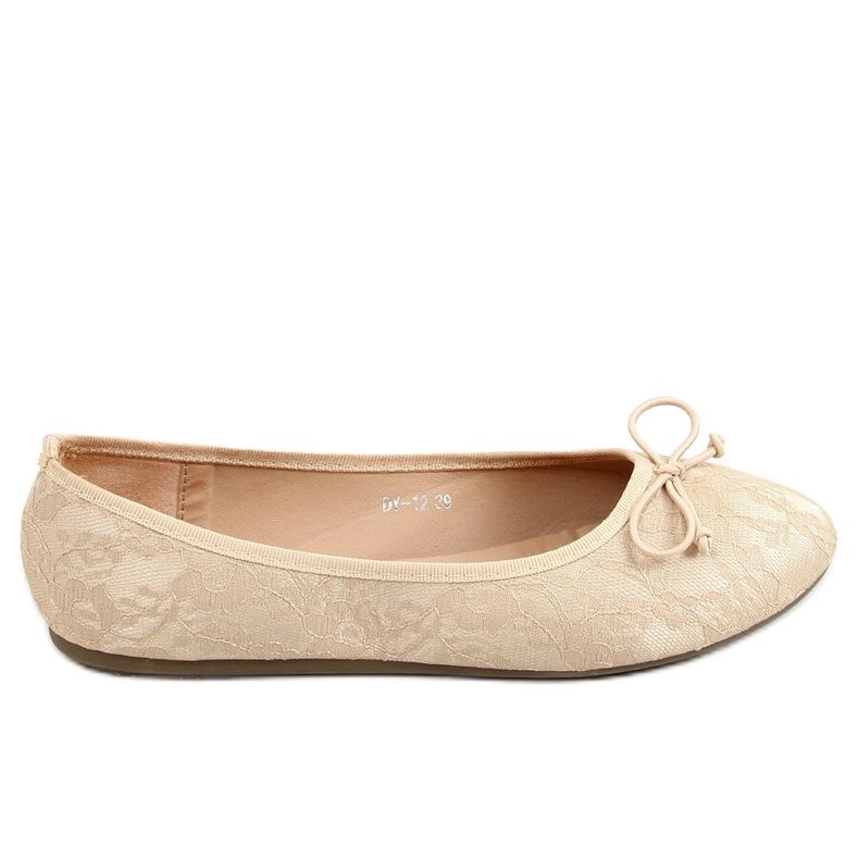 Ballerines dentelle beige DY-12 Abricot Ballerines dentelle beige DY-12 Abricot
