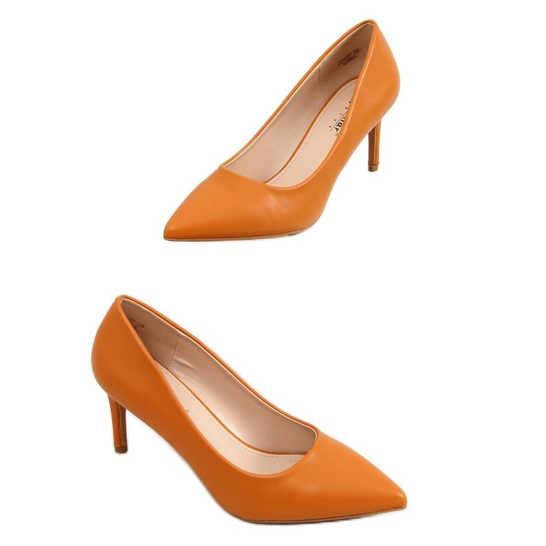 Escarpins talon bas camel CD62P Camel brun