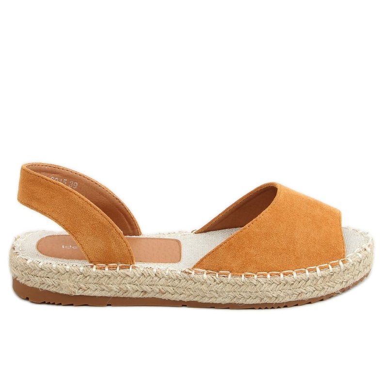 Espadrilles bout ouvert camel 6915 Camel brun