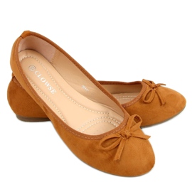 Camel 9F116 Ballerines en daim camel brun Camel 9F116 Ballerines en daim camel brun