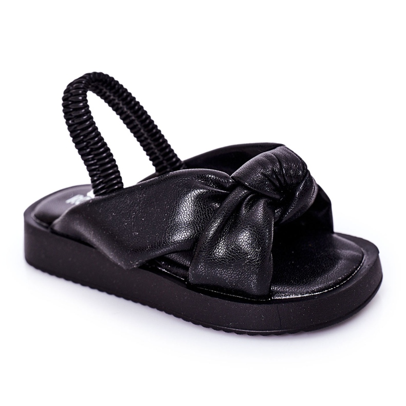 FR1 Sandales Enfant À Revers Noir Bubble Gum le noir