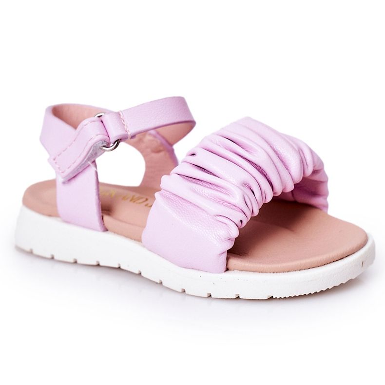 FR1 Sandales Enfant Avec Velcro Violet Aimy