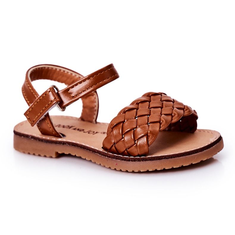 Sandales Enfant Tressées Camel Bailly brun