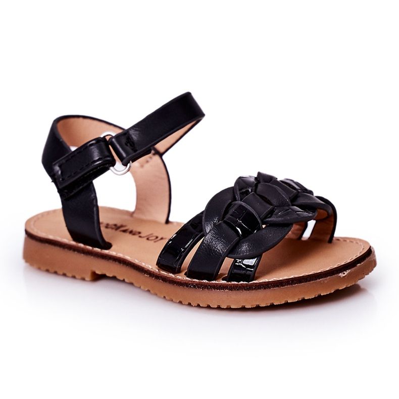 Sandales Enfant Motif Serpent Noir Baxlee le noir