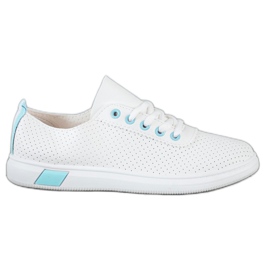 SHELOVET Baskets ajourées blanche