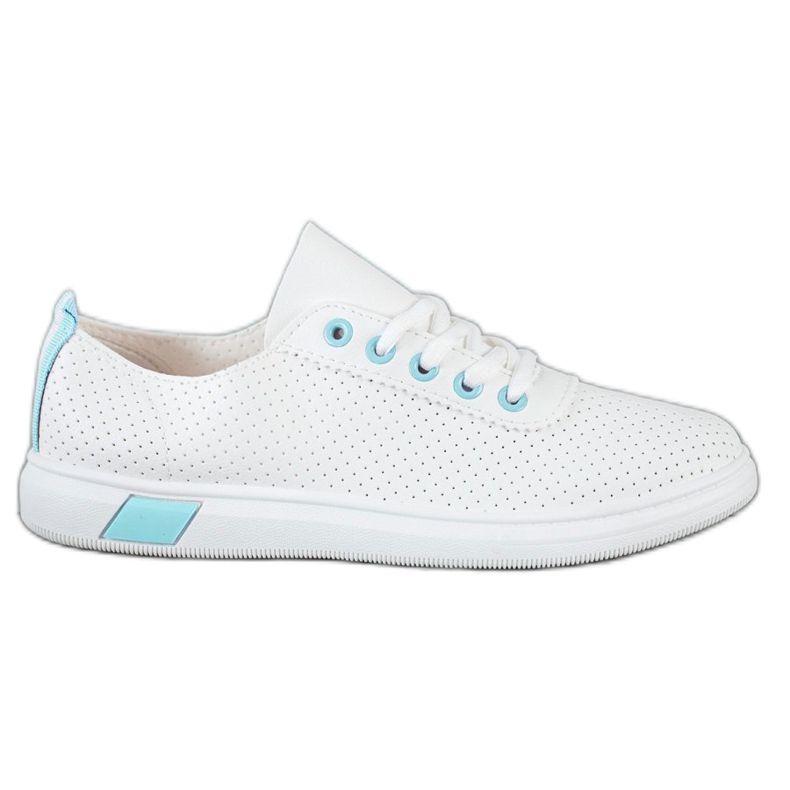 SHELOVET Baskets ajourées blanche