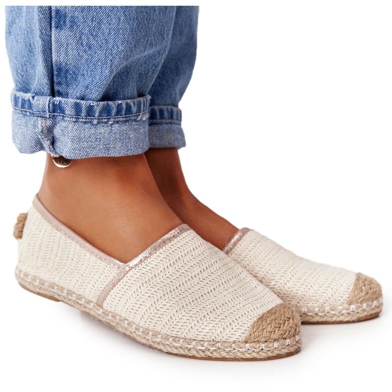 Espadrilles Sur Semelle De Paille Lu Boo Ecru beige