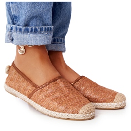 Espadrilles Sur Paille Lu Boo Semelle Marron brun