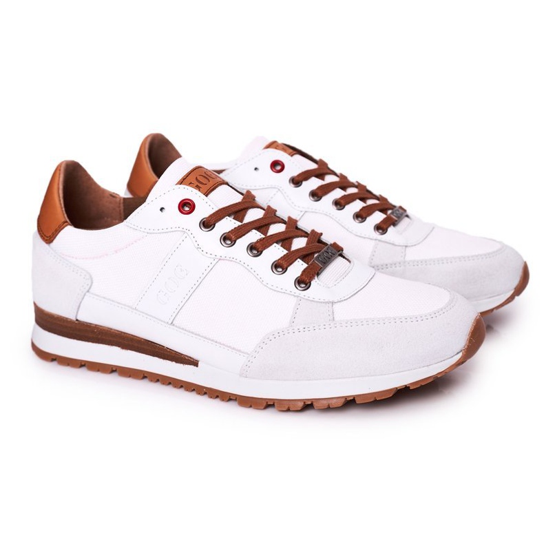 Chaussures de sport pour hommes GOE HH1N4054 Baskets blanches