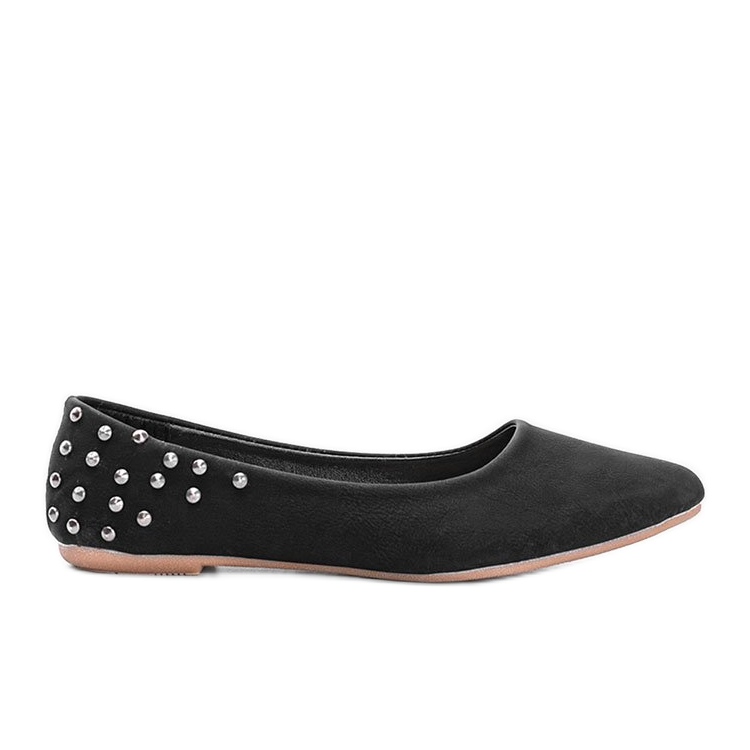 Ballerines noires mates à clous Doyer St. le noir