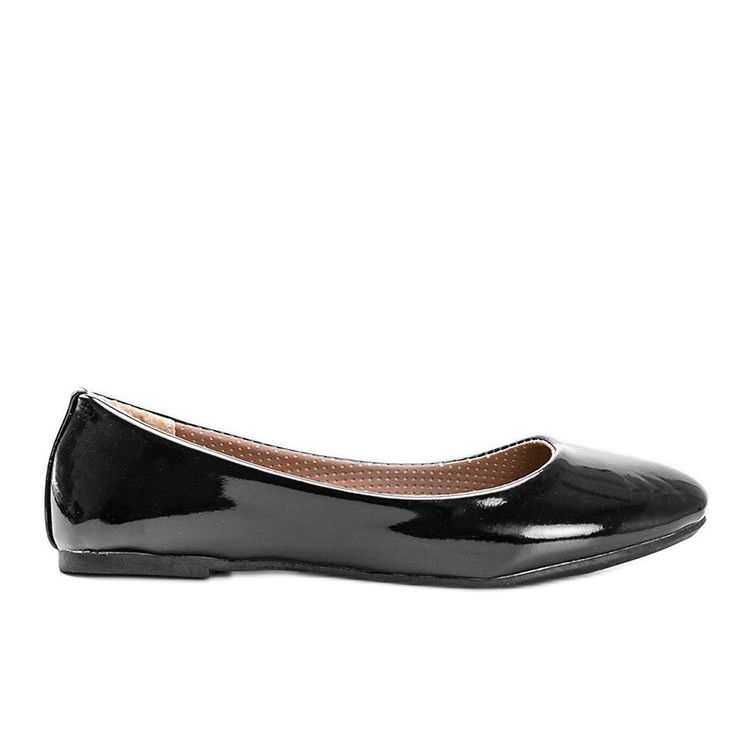 Ballerines Sixth Avenue laquées noires le noir
