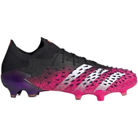 Chaussures de foot Adidas Predator Freak.1 L Fg M FW7244 blanc, noir, rose noir