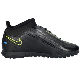 Nike Phantom Gt Club Df Tf Jr CW6729 090 chaussures de football noir noir