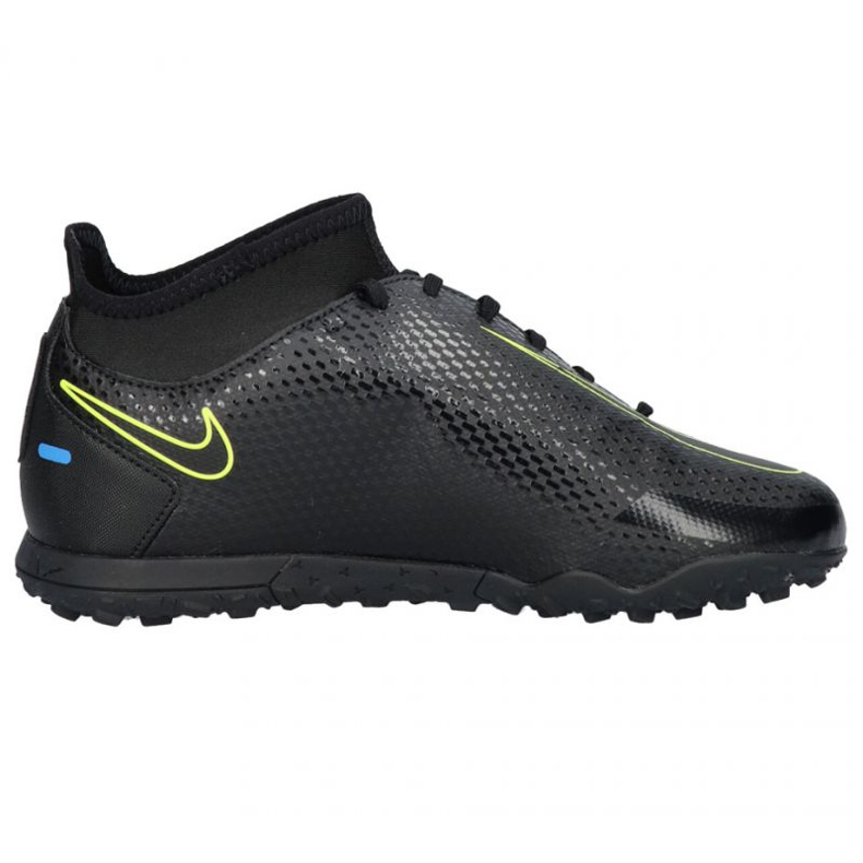 Nike Phantom Gt Club Df Tf Jr CW6729 090 chaussures de football le noir le noir