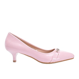 BM Escarpins roses sur un talon bas Candy BM Escarpins roses sur un talon bas Candy