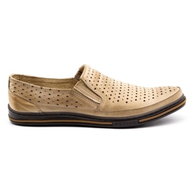 Polbut Chaussures ajourées homme 2107P beige Polbut Chaussures ajourées homme 2107P beige