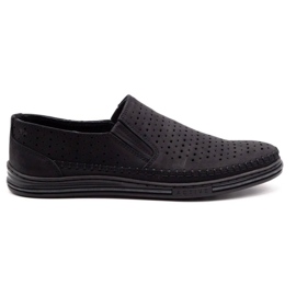 Polbut Chaussures ajourées pour hommes 2107P noir