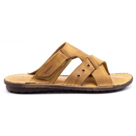 Polbut Chaussons homme SA05 rouge orange