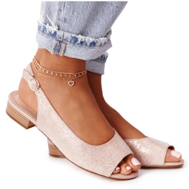 Sandales à talons hauts en daim Sergio Leone SK807 Rose