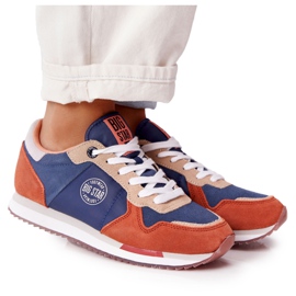 Chaussures Sport Femme Mousse Mémoire Big Star HH274567 Bleu-Orange Chaussures Sport Femme Mousse Mémoire Big Star HH274567 Bleu-Orange