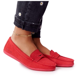 Mocassins Femme en Daim Big Star HH274668 Corail rouge