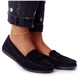 Mocassins En Daim Femme Big Star HH274662 Noir le noir