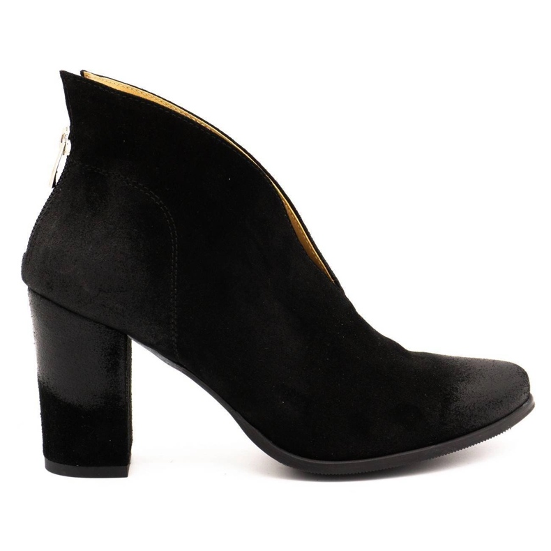 Exousite Bottes en cuir pour femmes 1231 noir le noir