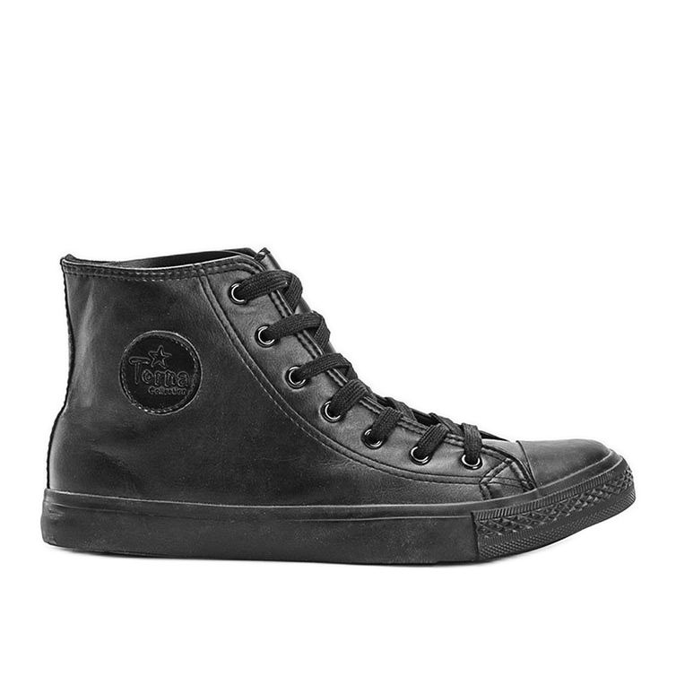Baskets noires homme Quatros le noir