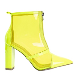 Bottes sur le poteau avec une tige Kiki transparente jaune