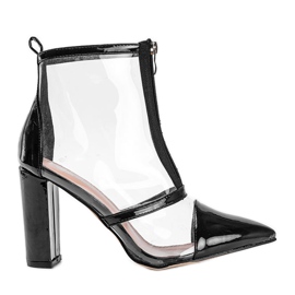 Bottes sur le poteau avec une tige Kiki transparente noir