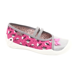 Chaussures pour enfants Befado 116Y288 rose argent gris