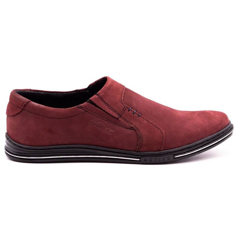Polbut Chaussures cuir homme 334 bordeaux rouge Polbut Chaussures cuir homme 334 bordeaux rouge