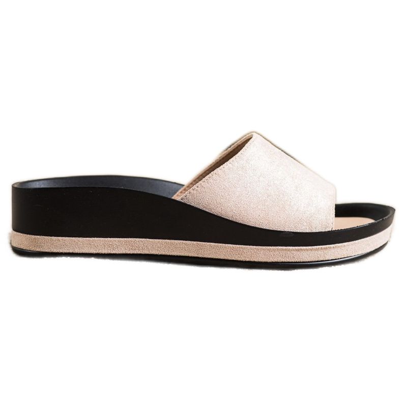 Pantoufles décontractées VINCEZA beige Pantoufles décontractées VINCEZA beige