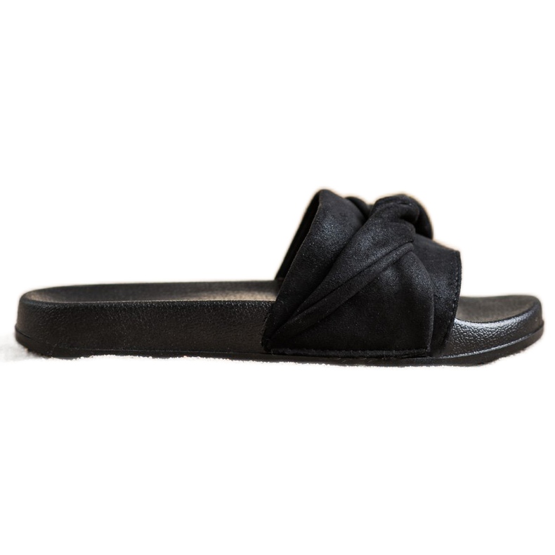 Pantoufles confortables en suède Vinceza le noir