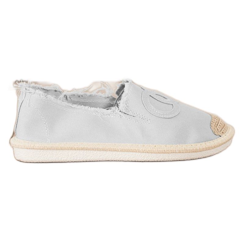 SHELOVET Espadrilles textiles gris