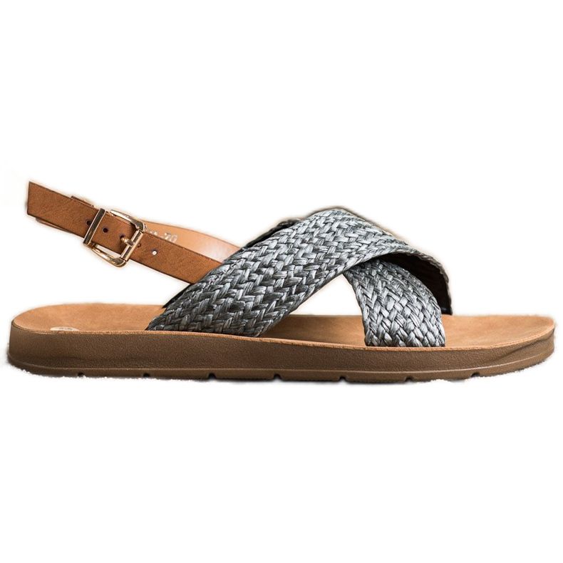 SHELOVET Sandales tressées confortables le noir SHELOVET Sandales tressées confortables le noir