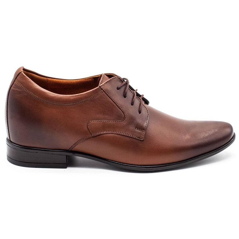Olivier Chaussures habillées pour hommes P11 augmentant le coin couvert brun