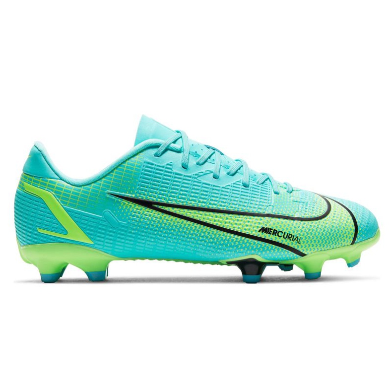 Nike Vapor 14 Academy Mg Jr CV0811-403 chaussures de football bleu vert vert Nike Vapor 14 Academy Mg Jr CV0811-403 chaussures de football bleu vert vert
