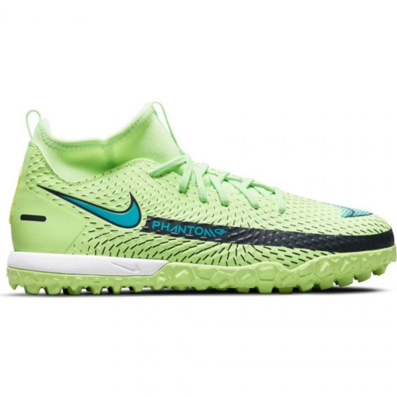 Nike Phantom Gt Academy Df Tf Jr CW6695 303 chaussures de football multicolore vert