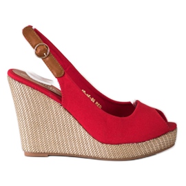 Goodin Sandales à talons hauts rouge Goodin Sandales à talons hauts rouge