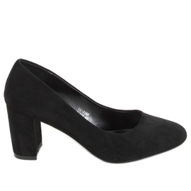Escarpins bout rond noir LL-239P Noir le noir