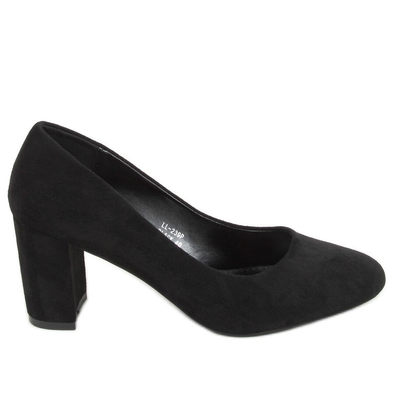 Escarpins bout rond noir LL-239P Noir le noir