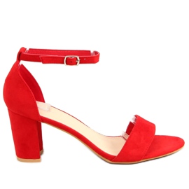 Sandales à talons rouges LL-210P Rouge