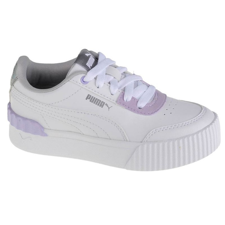 Puma Carina Lift Shine Ps Jr 380553 01 blanche rose