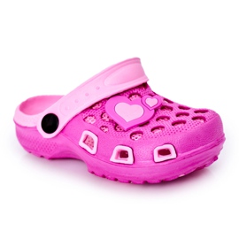 Chaussons Mousse Enfant Kroks Fuchsia Jupiter rose